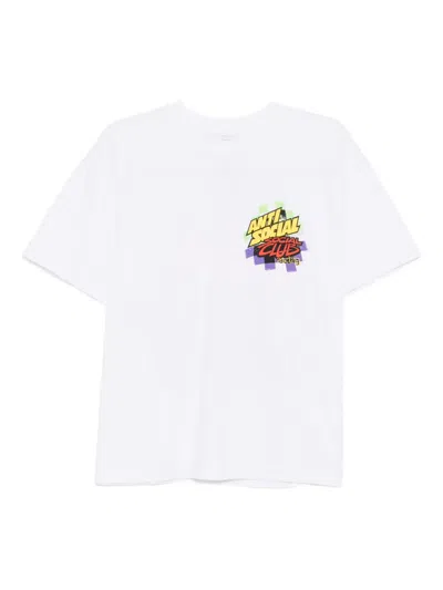 Anti Social Social Club Arctic Snowmobile T-shirt In White