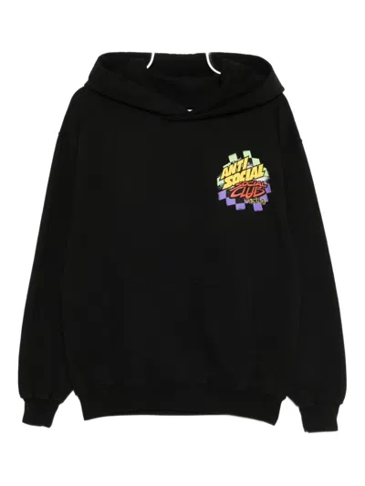 Anti Social Social Club Artic Snowmobile Hoodie In Black