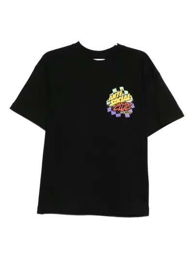 Anti Social Social Club Artic Snowmobile T-shirt In Black