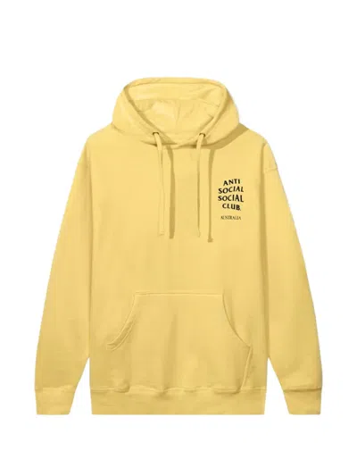 Anti Social Social Club Australia Hoodie In Yellow