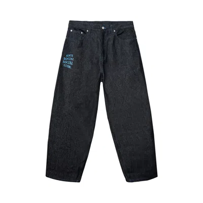 Pre-owned Anti Social Social Club Baggy Denim Jeans 'black' | Men's Size 32