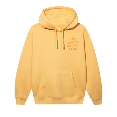 Pre-owned Anti Social Social Club Big Kkotch Hoodie 'peach' In Yellow