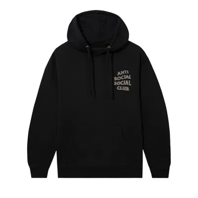 Pre-owned Anti Social Social Club Blurred Lines Mind Games Hoodie 'black' | Men's Size L