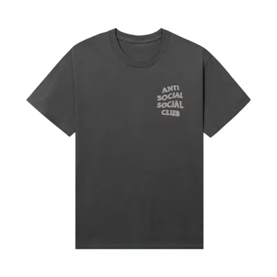 Pre-owned Anti Social Social Club Blurred Lines Mind Games Tee 'grey' | Men's Size L