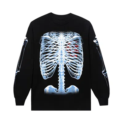 Pre-owned Anti Social Social Club Bones Long-sleeve Tee 'black'