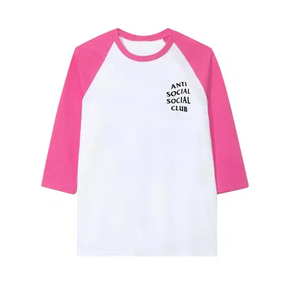 Pre-owned Anti Social Social Club Boring Game Tee 'pink/white' | Men's Size M