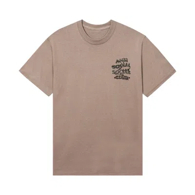 Pre-owned Anti Social Social Club Buck Tee 'sand' | Brown | Men's Size L