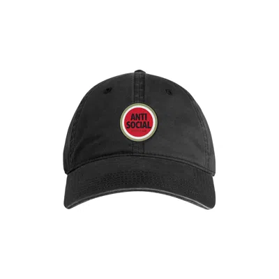 Pre-owned Anti Social Social Club Bullseye Dad Cap 'black'