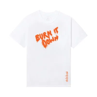 Pre-owned Anti Social Social Club Burn It Down 2 Tee 'white' | Men's Size M