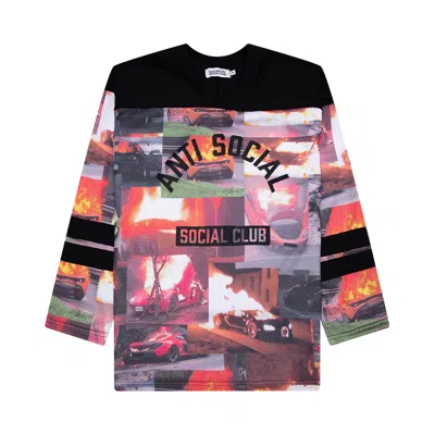 Pre-owned Anti Social Social Club Burnout Hockey Jersey 'multicolor' | Multi-color | Men's Size L