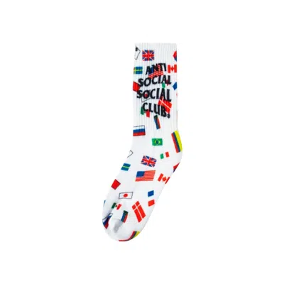 Pre-owned Anti Social Social Club Business Socks 'white'