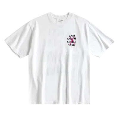Pre-owned Anti Social Social Club Cancelled Hand Painted Tee 'white' | Men's Size Xl