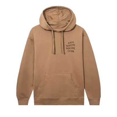Pre-owned Anti Social Social Club Cancelled Hoodie 'saddle' | Brown | Men's Size S