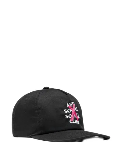 Anti Social Social Club Cancelled Paint Snapback Hat In Transparent