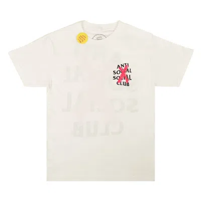 Pre-owned Anti Social Social Club Cancelled Short-sleeve T-shirt 'white'