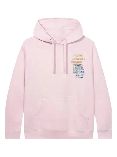 Anti Social Social Club Channel 747 Hoodie In Pink
