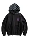 Anti Social Social Club Chenille Checkered Hoodie In Black