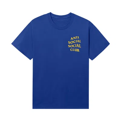 Pre-owned Anti Social Social Club Classic Mind Games Tee 'royal' | Blue | Men's Size M