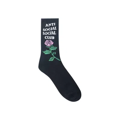 Pre-owned Anti Social Social Club Club Broken Ankle Socks 'black'