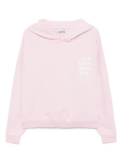 Anti Social Social Club Cozy Hoodie In Pink