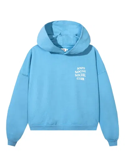 Anti Social Social Club Cozy Hoodie In Blue
