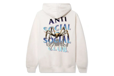 Pre-owned Anti Social Social Club Crawl To Me Heaveyweight Hoodie Bone
