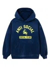 Anti Social Social Club Devil´s Playground Hoodie In Blue