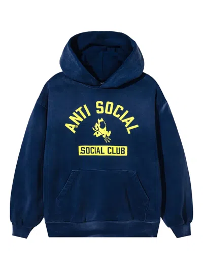 Anti Social Social Club Devil´s Playground Hoodie In Blue