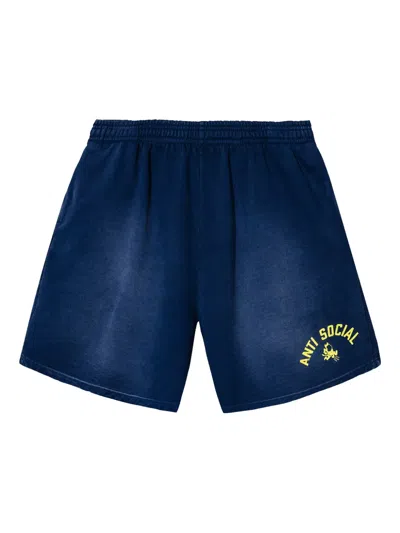 Anti Social Social Club Devil´s Playground Shorts In Blue