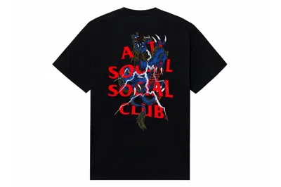 Pre-owned Anti Social Social Club Double Dragon Tee Black