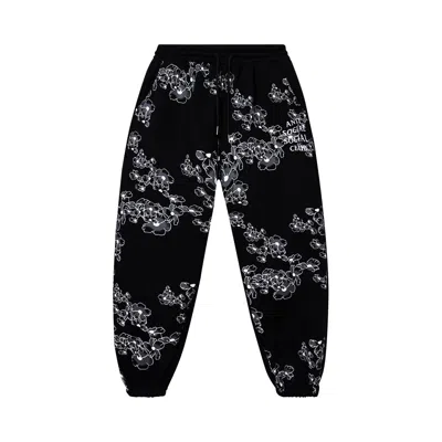 Pre-owned Anti Social Social Club Draw Conclusions Sweatpants 'black' | Men's Size Xxl