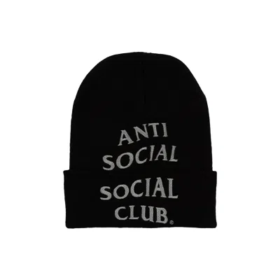 Pre-owned Anti Social Social Club Embroidered Beanie 'black' | Men's Size Onesize