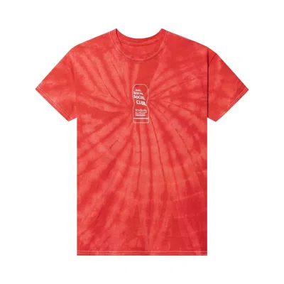 Pre-owned Anti Social Social Club Exhausted Tee 'red Tie Dye' | Men's Size L