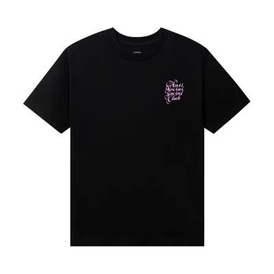 Pre-owned Anti Social Social Club Eyelash Tee 'black'