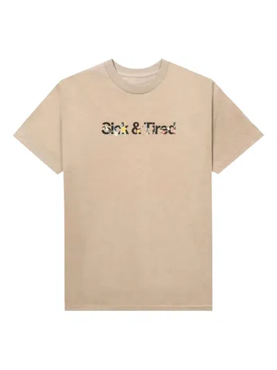Anti Social Social Club Floral Self Conclusion T-shirt In Brown
