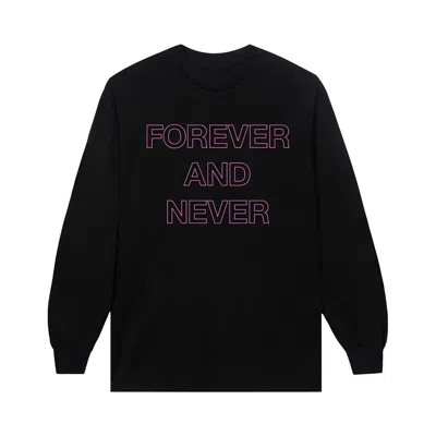 Pre-owned Anti Social Social Club Forever & Never Long-sleeve Tee 'black' | Men's Size L