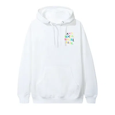 Pre-owned Anti Social Social Club Frantic Hoodie 'white' | Men's Size L