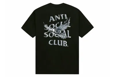Pre-owned Anti Social Social Club Frantically Melting Tee Olive