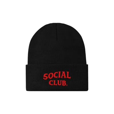 Pre-owned Anti Social Social Club Game Killer Beanie 'black' | Men's Size Onesize