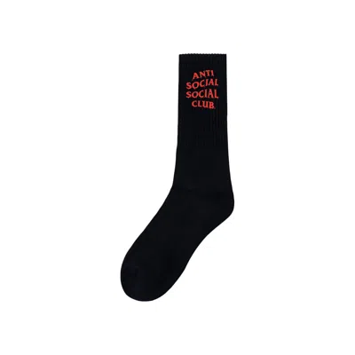 Pre-owned Anti Social Social Club Game Killer Socks 'black' | Men's Size Onesize