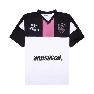 Pre-owned Anti Social Social Club Get Weird Soccer Jersey 'white' | Men's Size M