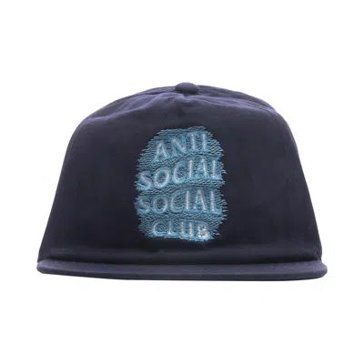 Pre-owned Anti Social Social Club Glow In The Dark Hat 'navy' | Blue | Men's Size Onesize