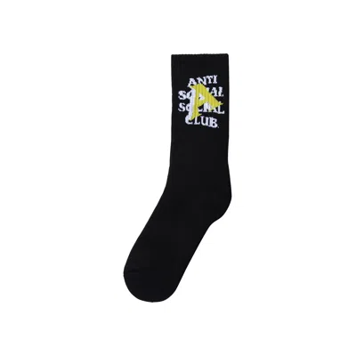 Pre-owned Anti Social Social Club Grade A Feet Socks 'black'
