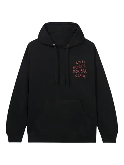 Anti Social Social Club Graphic-print Hoodie In Black