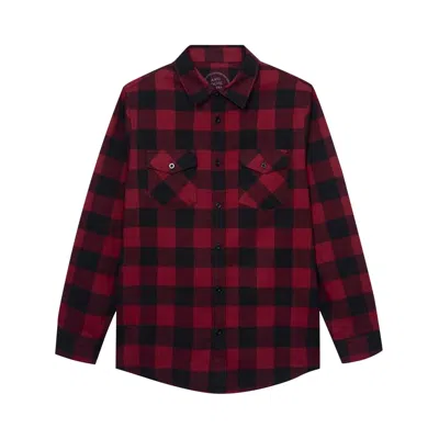 Pre-owned Anti Social Social Club Happiest Place On Earth Flannel 'red' | Men's Size M