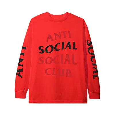 Pre-owned Anti Social Social Club Highlight Long-sleeve T-shirt 'red'