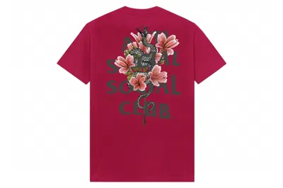 Pre-owned Anti Social Social Club Hokkaido 3m Tee Pink