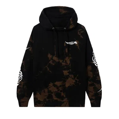 Pre-owned Anti Social Social Club I Get Into It Hoodie 'tie Dye' In Black