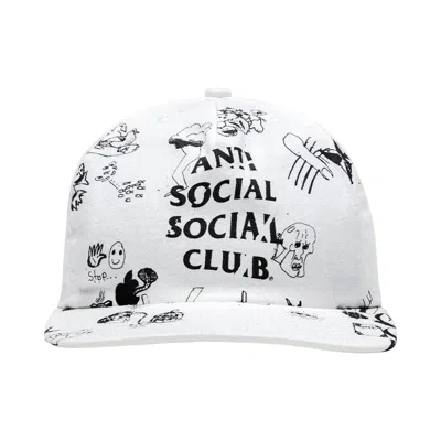 Pre-owned Anti Social Social Club Illustrated Cap 'white' | Men's Size Onesize