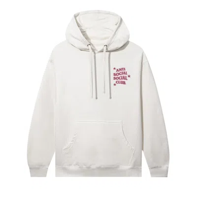 Pre-owned Anti Social Social Club It's All A Blur Hoodie 'bone' | White | Men's Size M